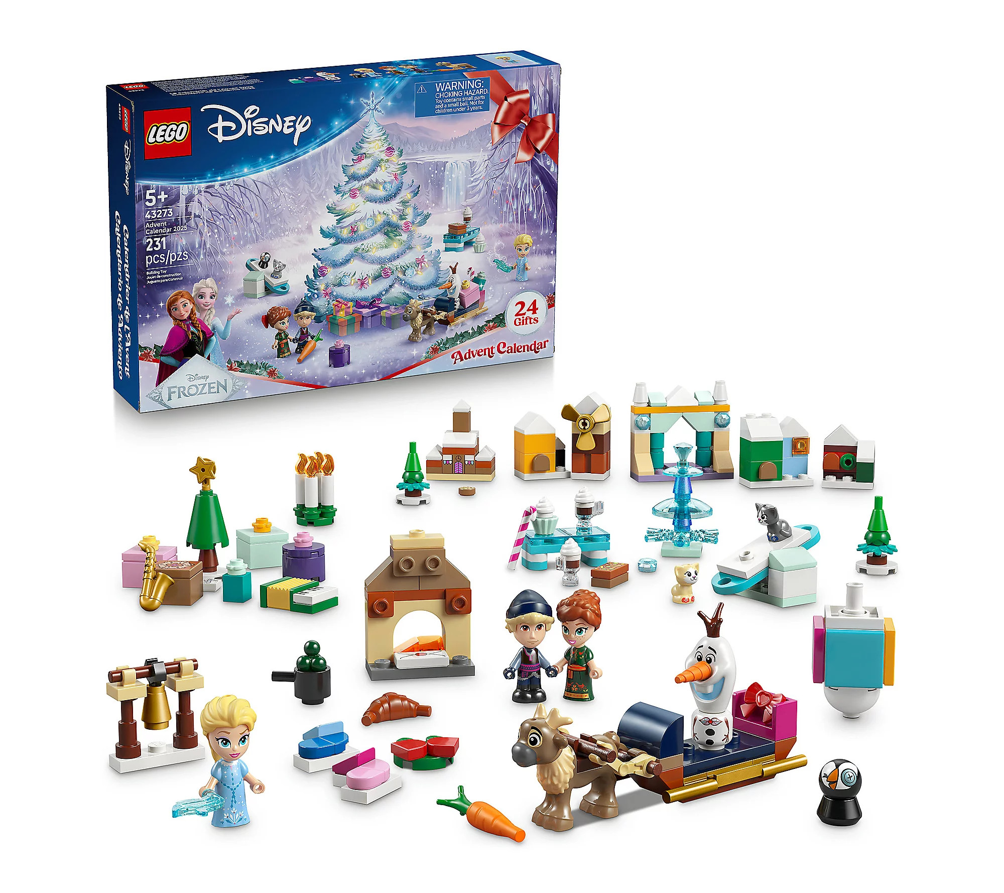 LEGO Disney Frozen Advent Calendar 2025 Fantasy Toy Building K | QVC