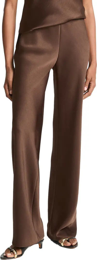 Fluid High Waist Straight Leg Pants | Nordstrom