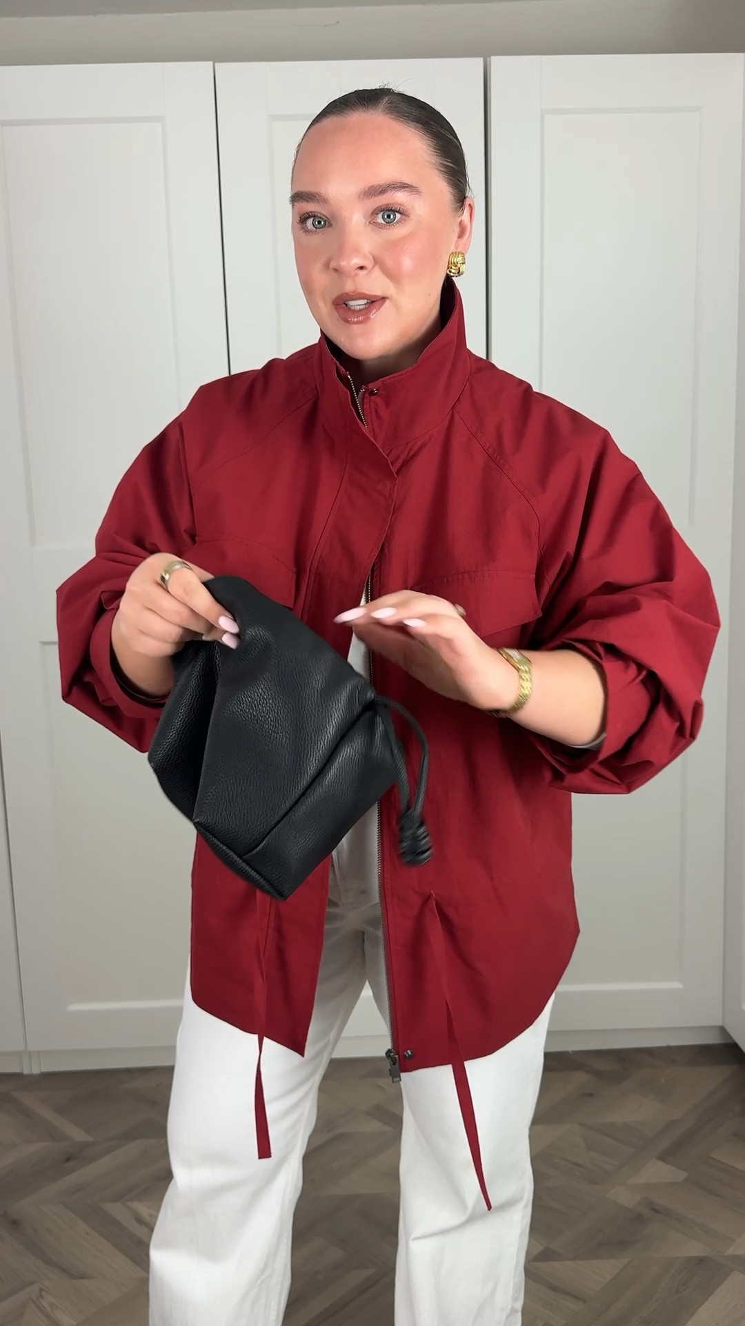 ASOS jacket find! I sized down to a small in this and I’m a UK14, 5 ft 2 and a half for reference 

I wear a 31 short in the jeans and a small in the Uniqlo long sleeve tee 

Spring outfit / spring jacket / red jacket / funnel neck jacket 

#LTKspring #LTKjeans #LTKmidsize
