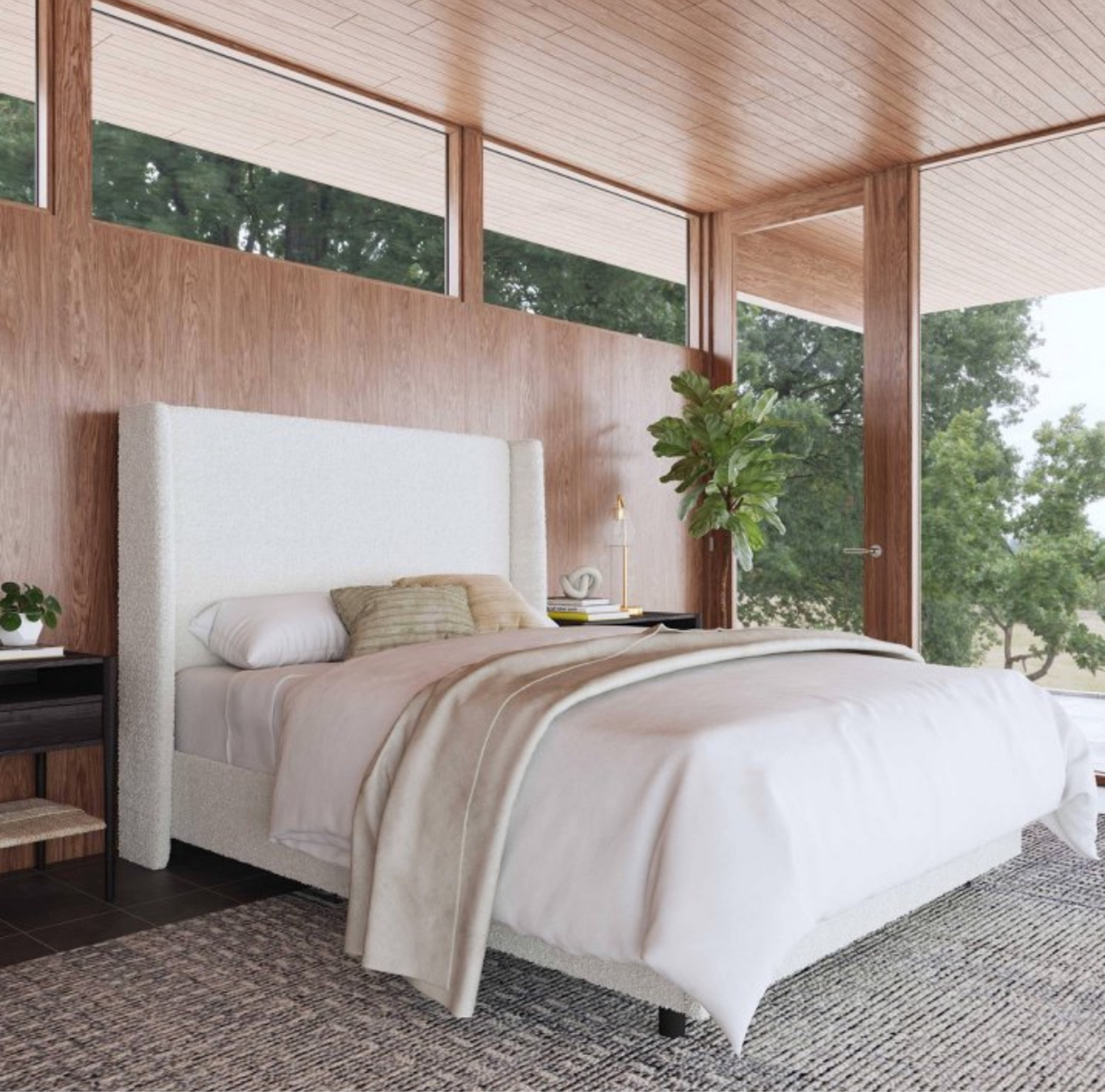 Beautiful bed frame for a cozy bedroom 🤍

#LTKhome