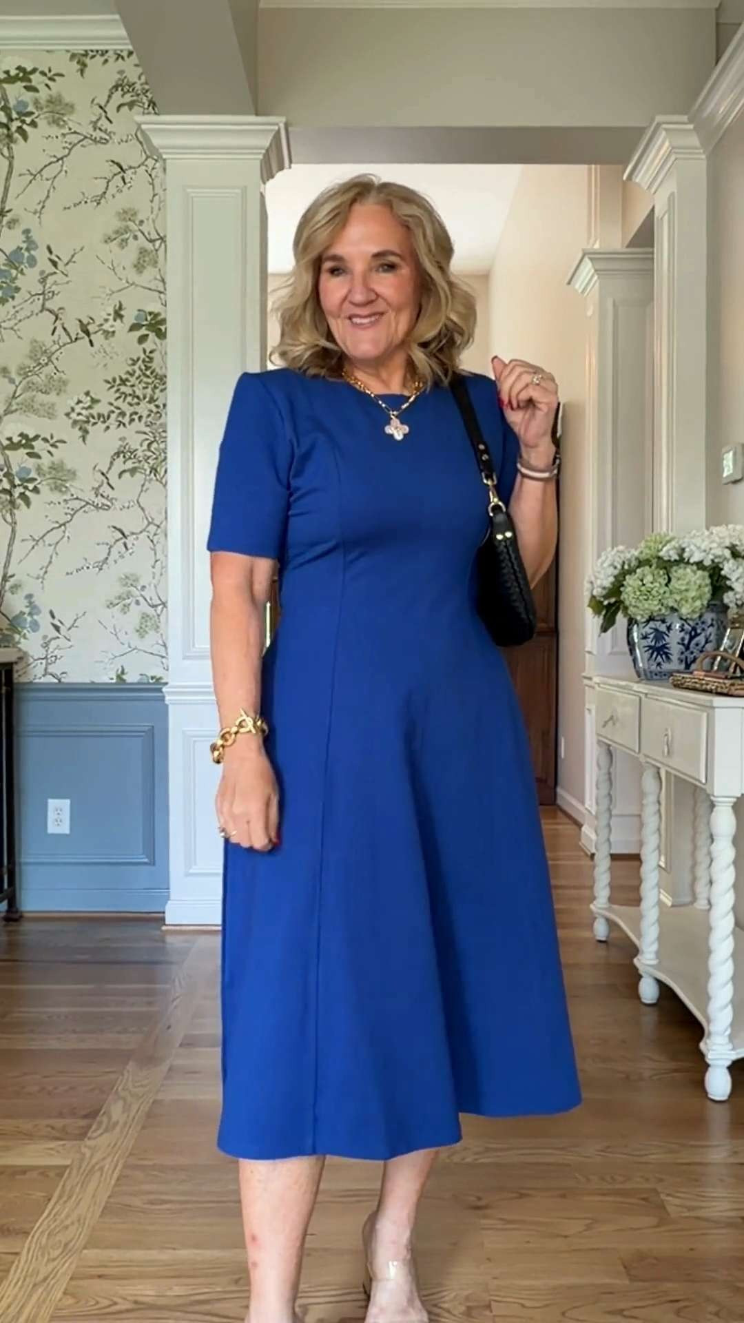 This cobalt blue midi dress is effortlessly elegant and flattering. The tailored fit, midi length, and classic silhouette make it perfect for weddings, dinners, work events, and special occasions.

💡 LTK MADE EASY

❤️ Heart = Support my posts
🔖 Save = Get sale & restock alerts
📋 Lists = Keep favorites organized
📲 Share = Send to yourself for later
💬 Comment = Ask me anything 

 #LTKootd #LTKSeasonal #LTKOver40