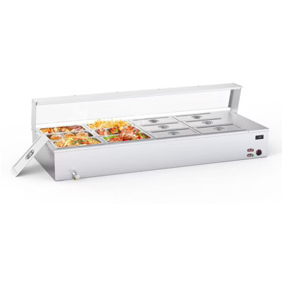 Commercial Food Warmer,1500W Stainless Steel Countertop Electric Warming Tray for Catering, Parties, Hotels, Restaurants | Target
