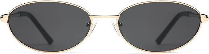 Retro Oval Sunglasses for Women Mens with Spring Hinge Sunnies AP3696 | Amazon (US)