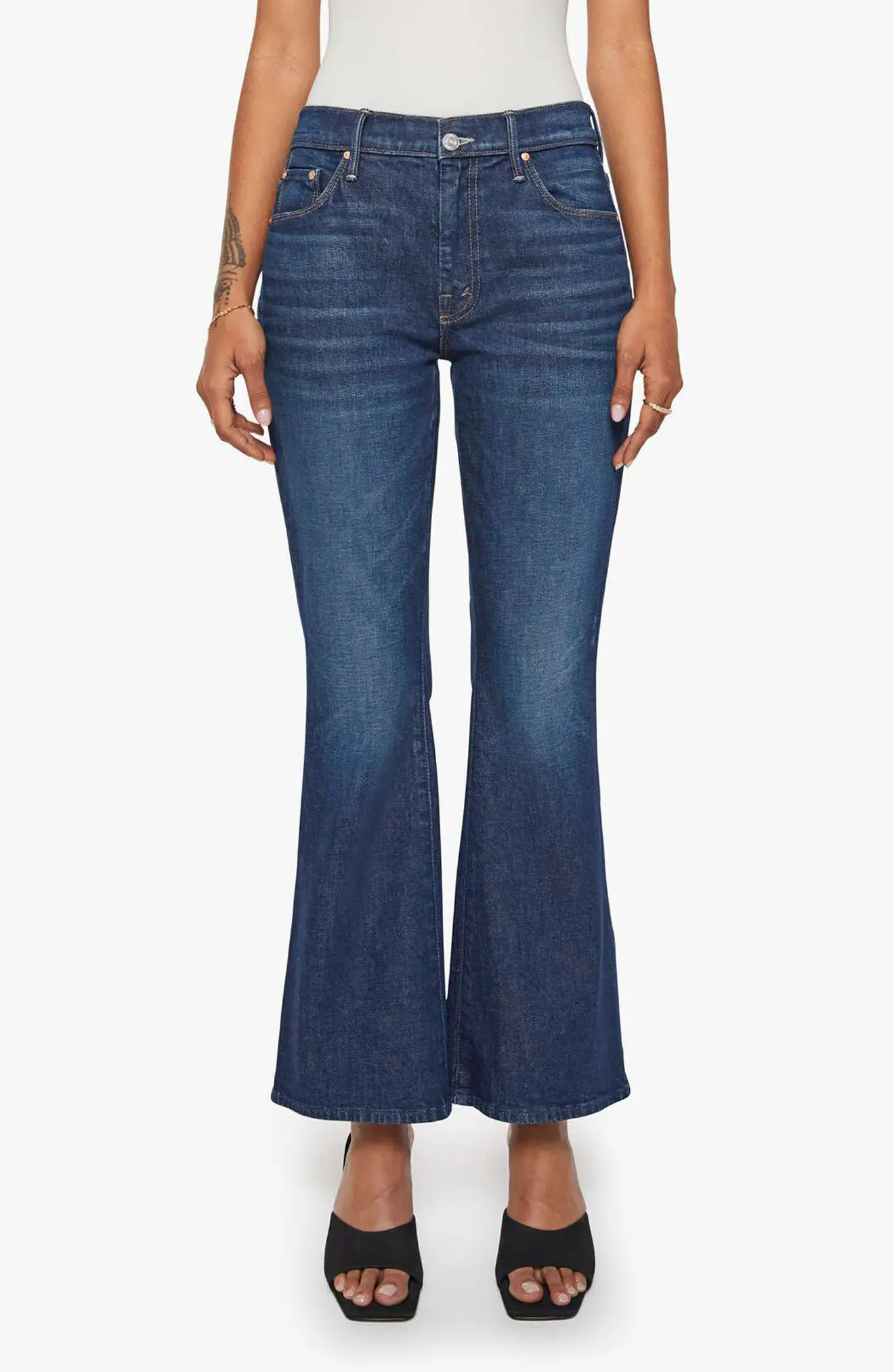 MOTHER Lil Weekender High Waist Flare Jeans (Women) | Nordstrom | Nordstrom
