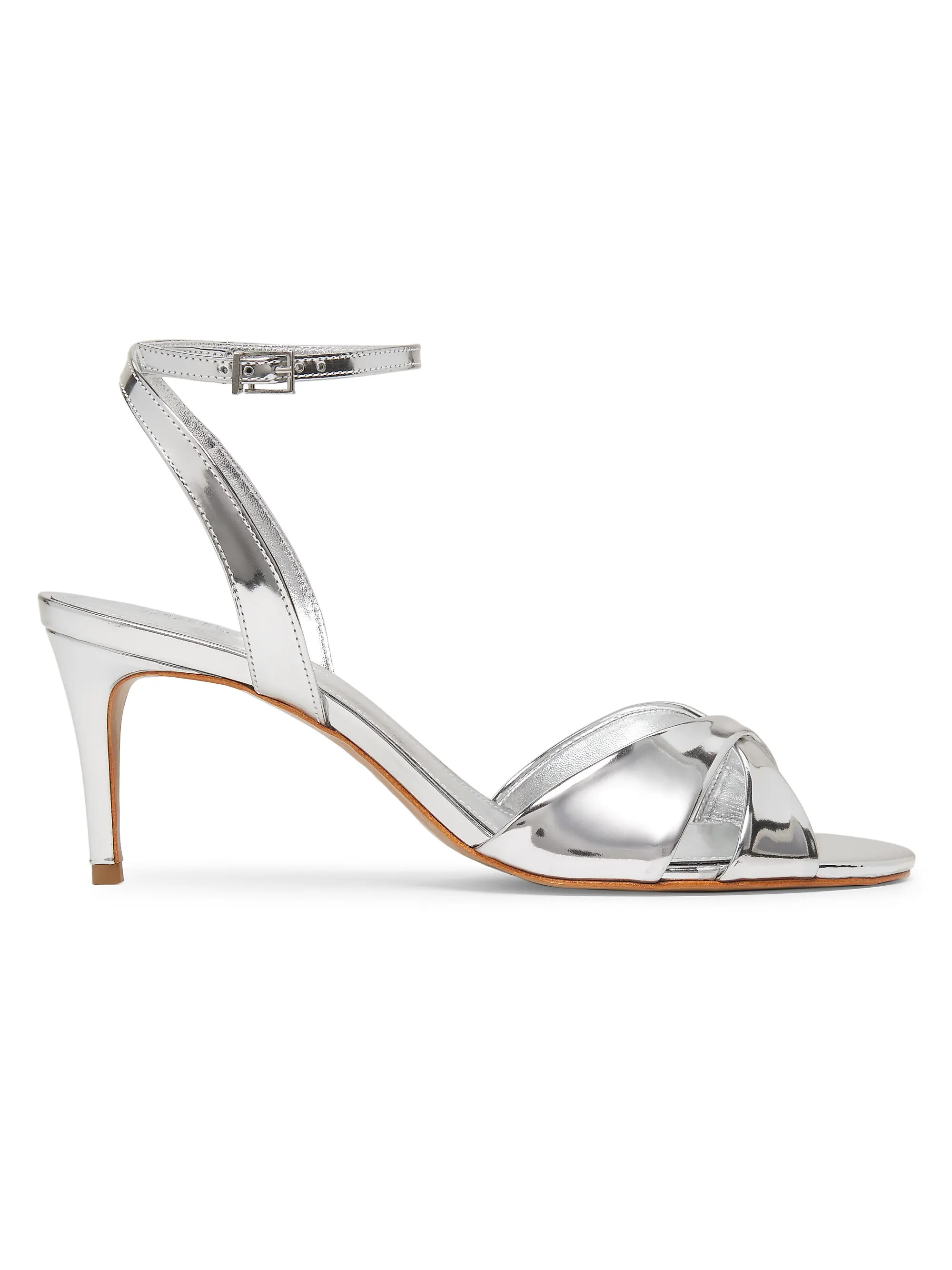Hilda 65MM Metallic Leather Sandals | Saks Fifth Avenue