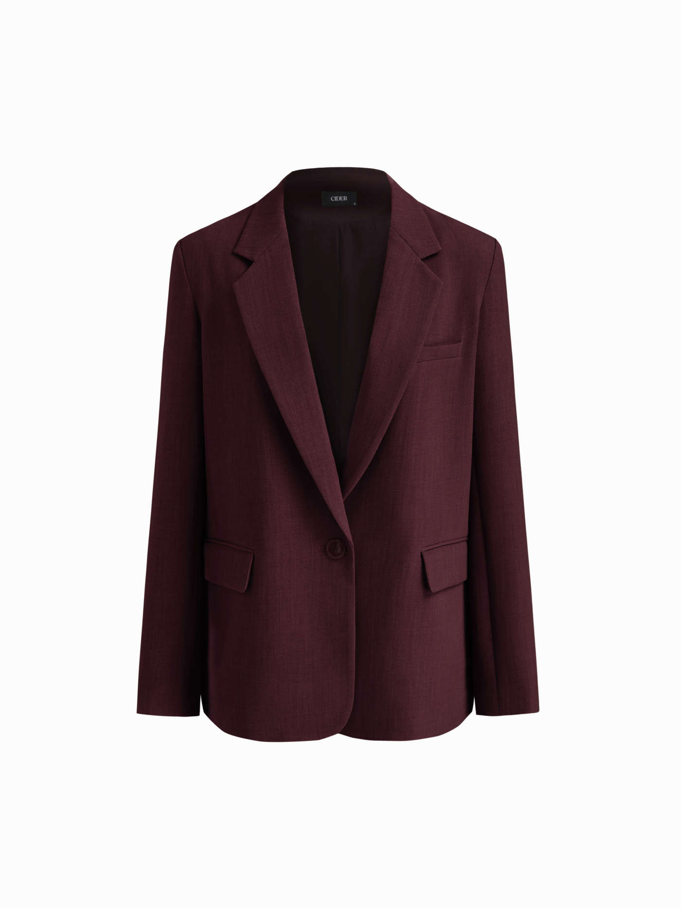 Notched Collar Oversized Blazer | Cider