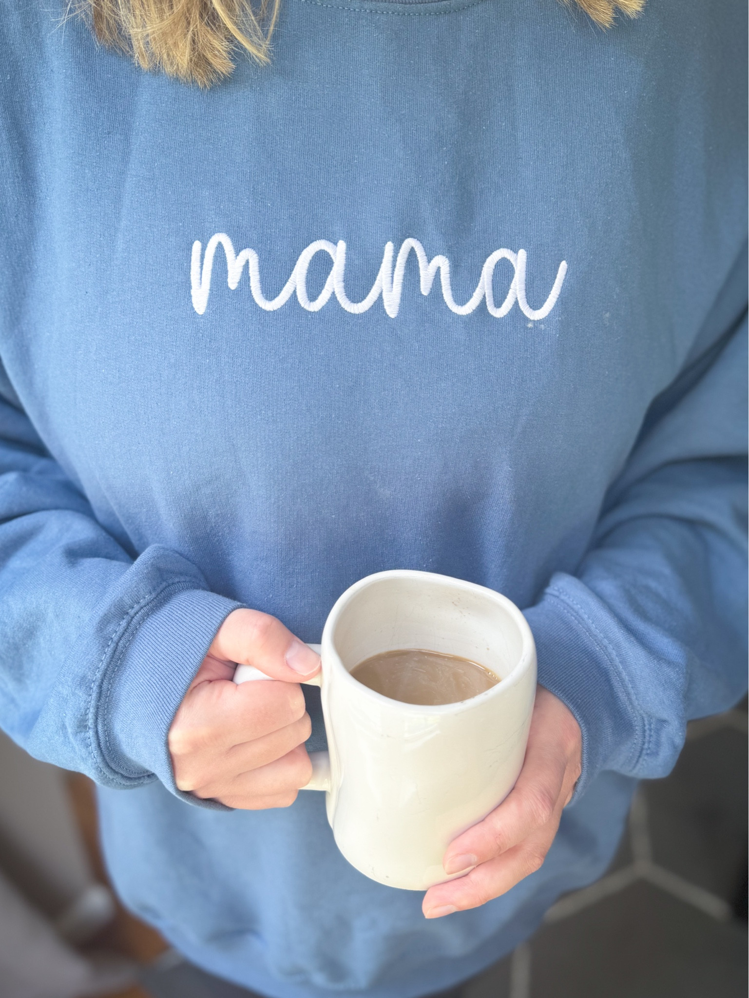 Absolutely LOVE this sweatshirt from The Little Lemons Co.! It is SO soft. The fit is perfect. The quality is 👏🏻 Make sure you check out their shop for the perfect Mother’s Day gift 💙 

#LTKGiftGuide #LTKbump