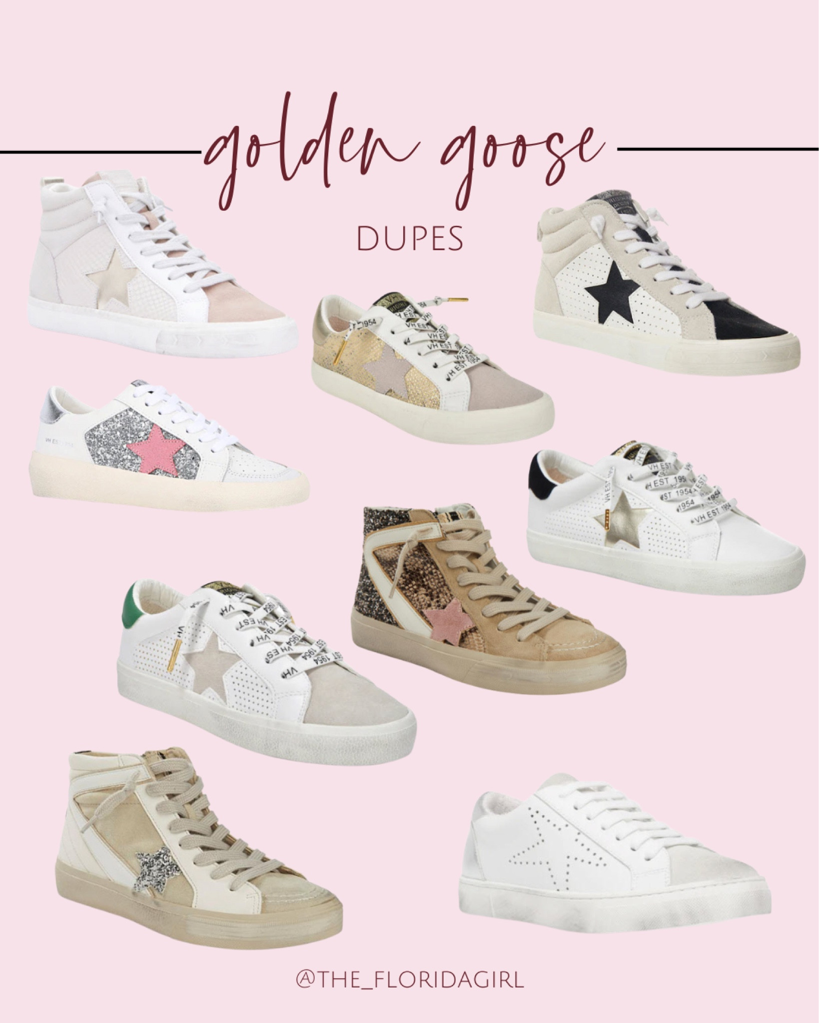Golden Goose Shoes Dupes #goldengoose #dupe #sneaker #starsneaker #springsneaker #sale #savings #superstar #goldengoosesneaker #pink #neutral #sparkle #glitter #vday #valentines #giftideas #womensshoes #vdayfinds

#LTKshoecrush #LTKsalealert #LTKFind
