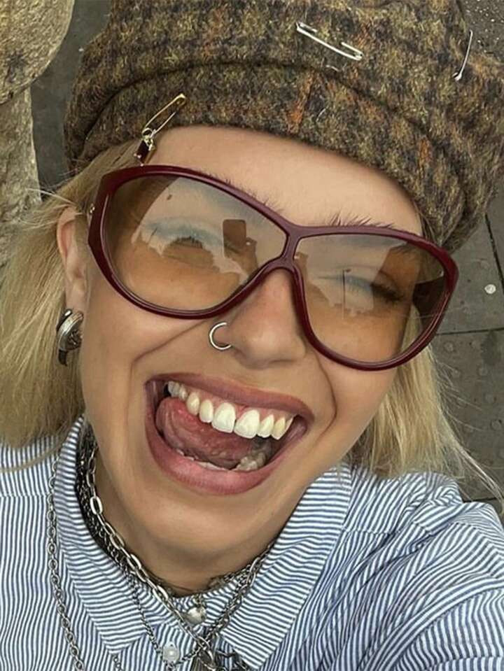 Oversized Y2K Fashion Glasses, Retro Cycling Windproof, Flattering | SHEIN