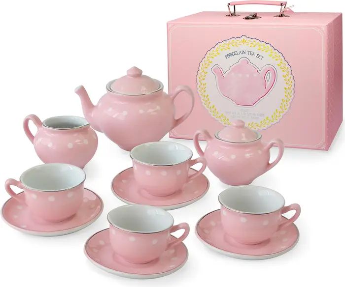 BRIGHT STRIPES Pink Porcelain Tea Set | Nordstrom | Nordstrom