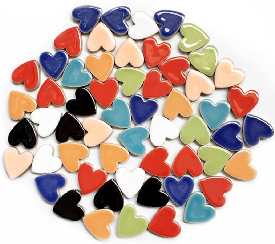 500g/1.1lb Random Color Irregular Ceramics Mosaic Tiles,DIY Making Creative Ceramic Mosaic Tiles ... | Amazon (US)