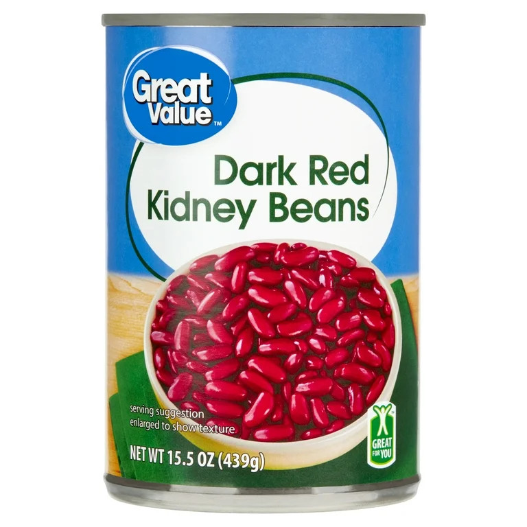 Great Value Dark Red Kidney Beans, 15.5 oz | Walmart (US)