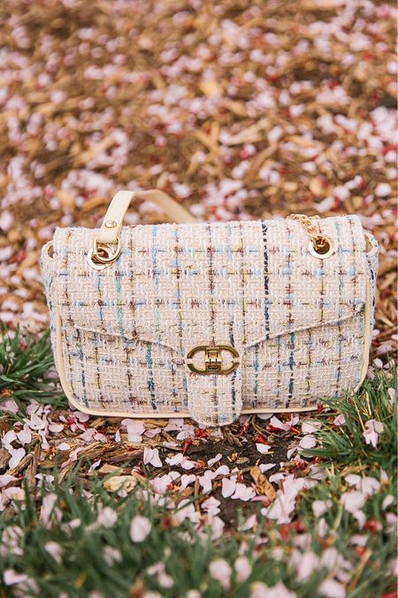 A beautiful blue and cream tweed crossbody bag that fits all of your everyday essentials 

#LTKstyletip #LTKfindsunder50 #LTKGiftGuide