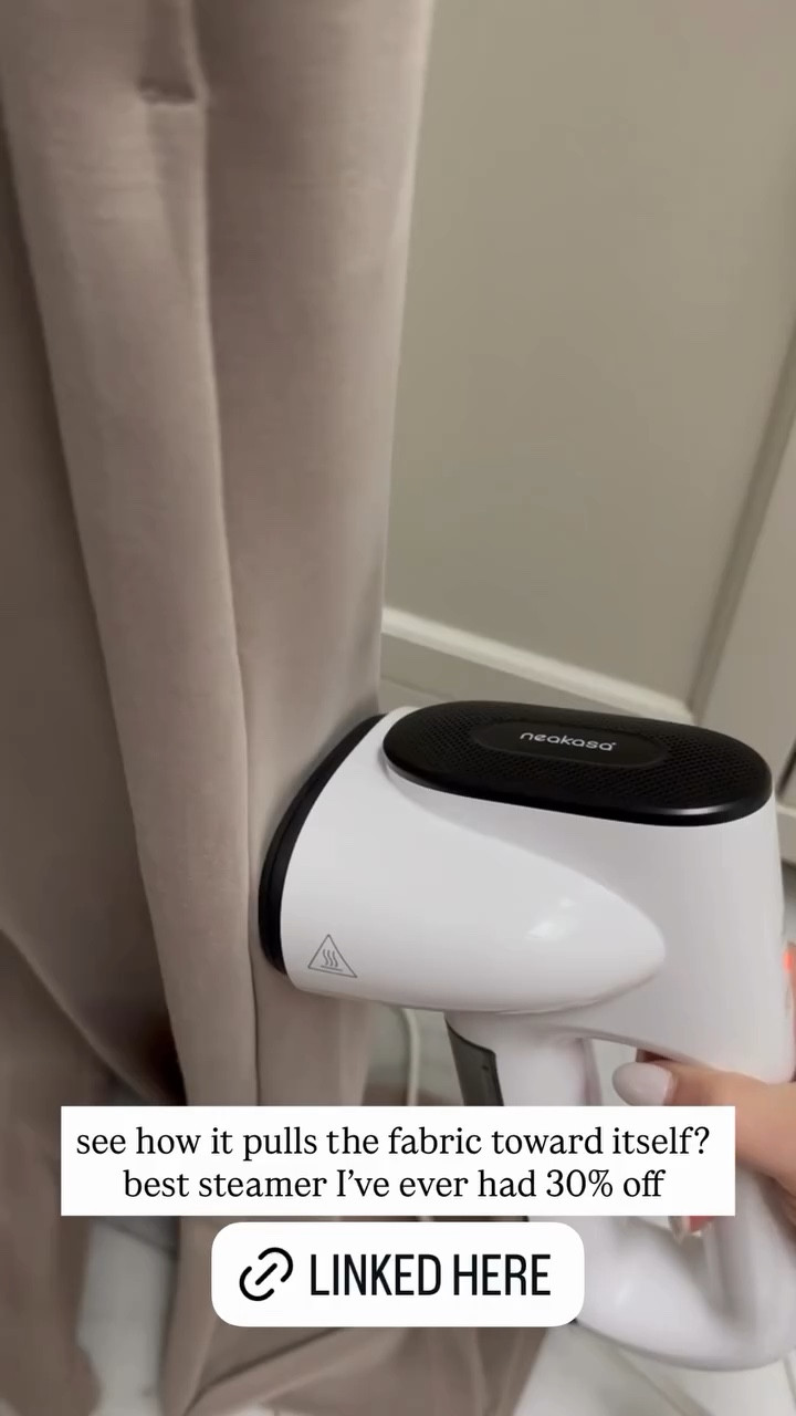 see how it pulls the fabric toward itself? best steamer I've ever had 30% off

#LTKHome #LTKdayinmylife #LTKSaleAlert