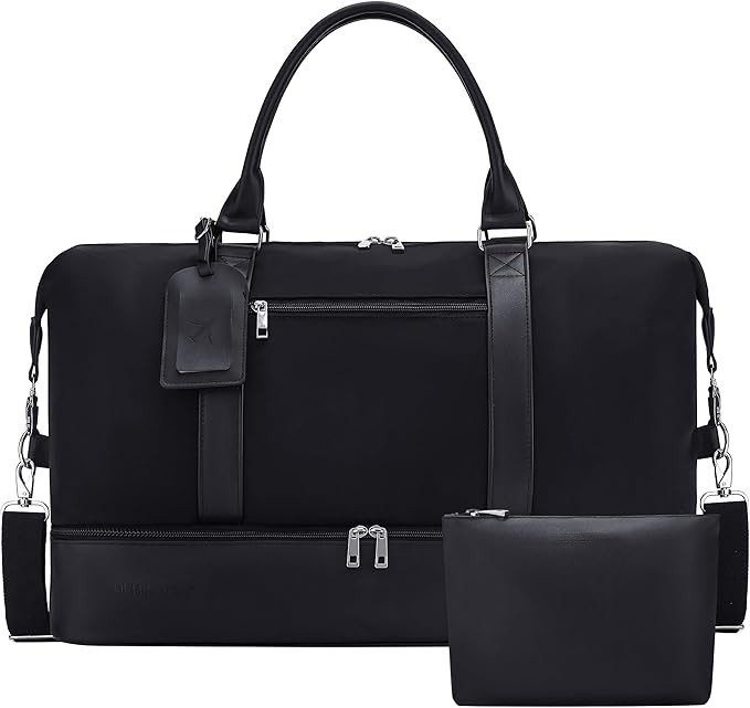 Oeihuivt Weekender Bags For Women With Shoe Compartment Large Capacity Travel Overnight Bags Perf... | Amazon (US)