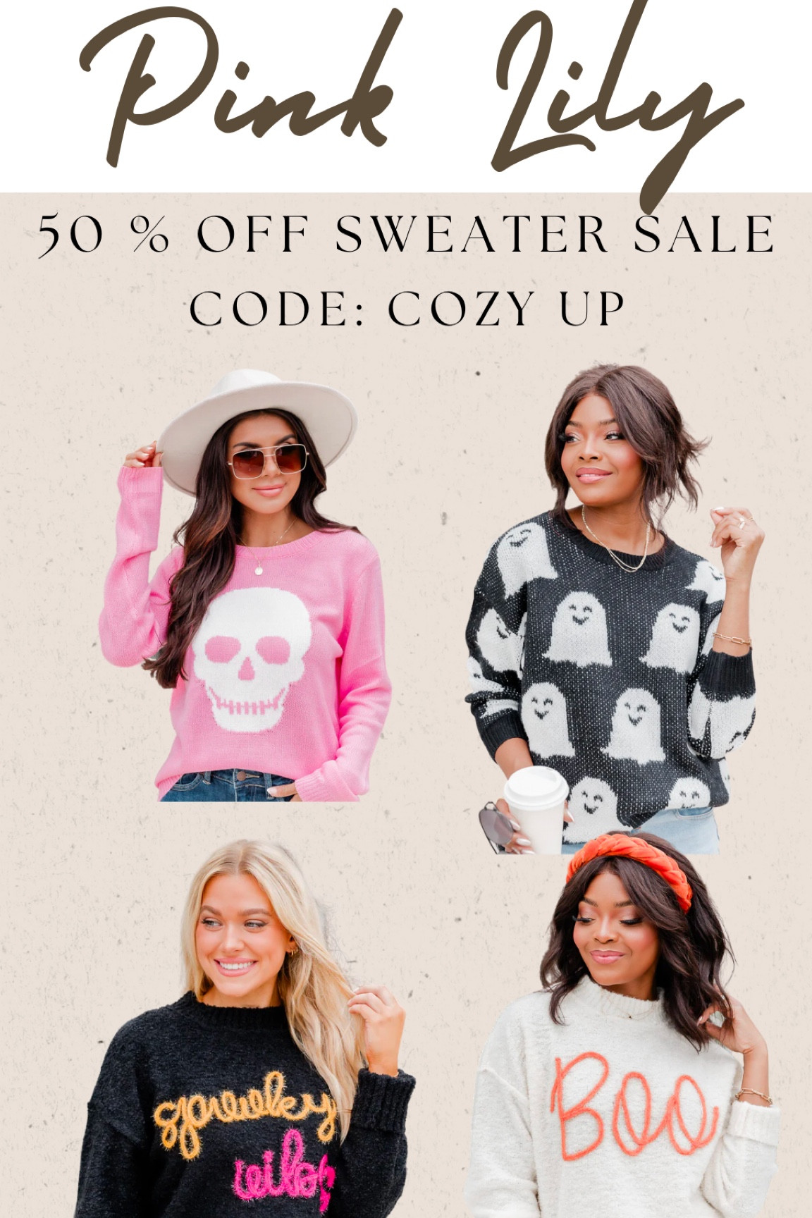 Halloween sweaters on sale 50% off! 

#LTKSale #LTKHalloween #LTKSeasonal