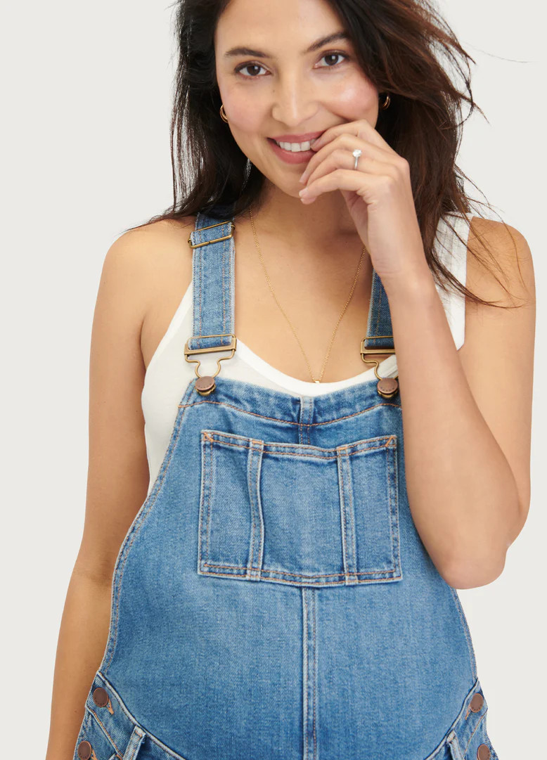 The Denim Maternity Overall | Hatch Collection