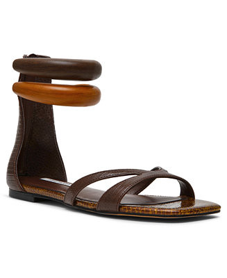 Women's Olivia Embellished Bangle Full Zip Flat Sandals | Macy's