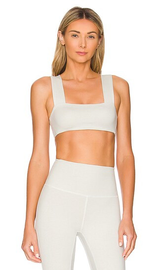 LoungeWell Calla Sports Bra in Sky Grey Heather | Revolve Clothing (Global)