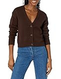 Amazon Essentials Women's Relaxed Fit V-Neck Cropped Cardigan | Amazon (US)
