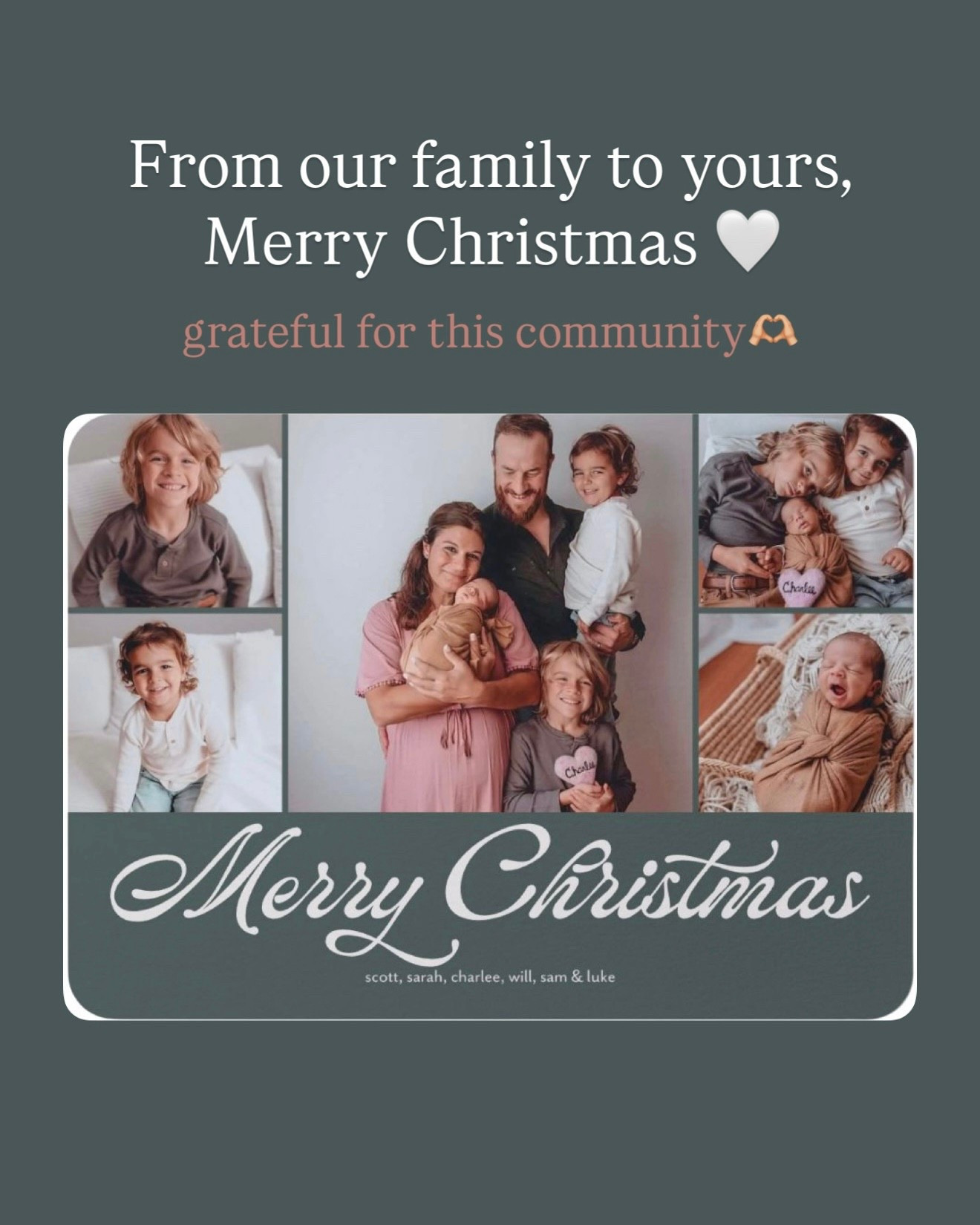 From our family to yours 🤍
Merry Christmas.

This space has become so much more than deals and links over the years. So many of you have turned into familiar names, friendly faces, and people I genuinely care about. I’m endlessly grateful for the support, the kindness, the messages, and the trust you’ve shown our family.

Wishing you a Christmas filled with love, peace, and moments that feel warm and grounding — whatever that looks like for you this year. Thank you for being here with us. 🤍

#LTKGiftGuide #LTKHoliday #LTKdayinmylife