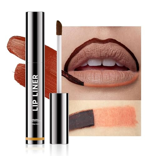 Ihrlpxkc Lip Liner Lip Stain - Peel Off Lip Tint Tattoo, Long-Lasting Moisturizing Lip Stain, Waterproof Nourishing Lip Liner with Matte Finish, Create A Charming Vibrant Lip Color (Nude) | Amazon (US)