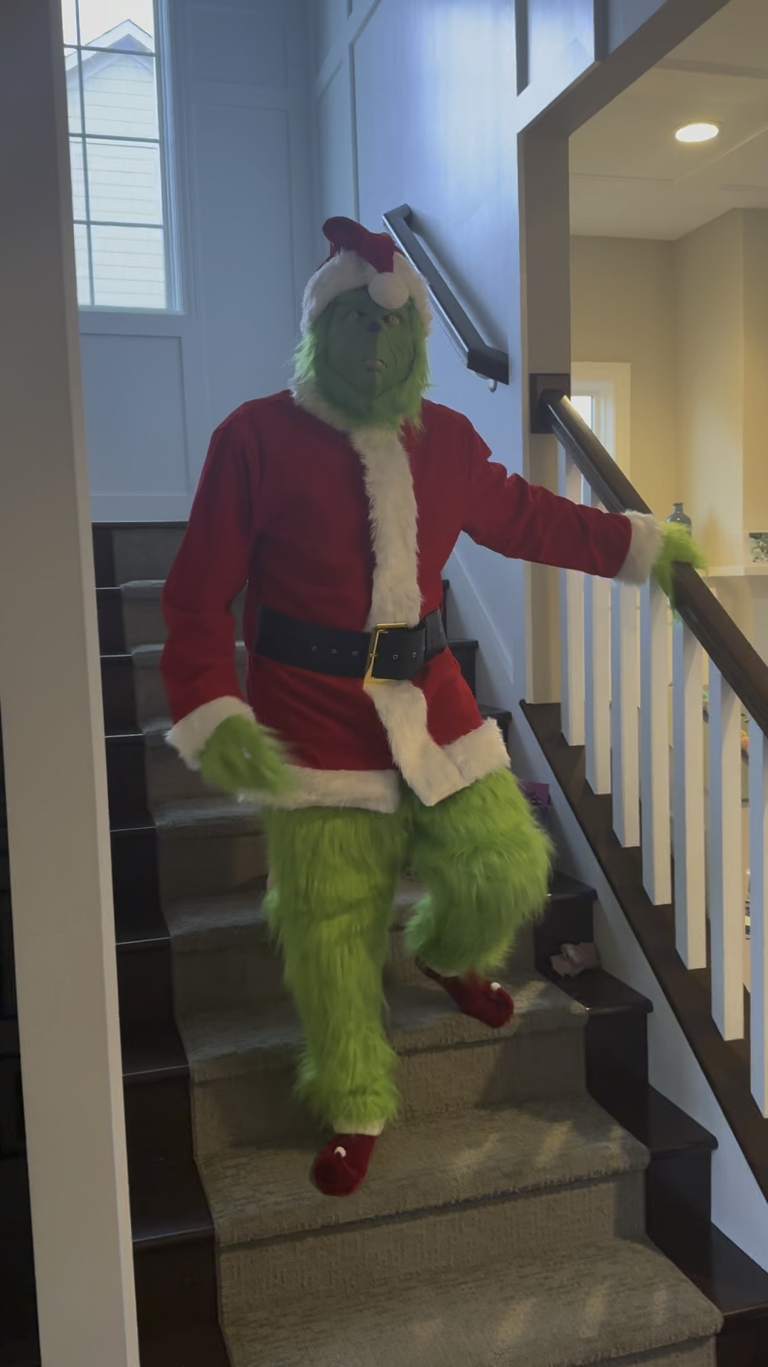 For anyone else that needs a ridiculous Grinch costume for their husband.. this one was affordable and great quality 🙄🙄🙄 #holidaycostume #thegrinch #christmasfun 

#LTKHoliday #LTKFindsUnder100