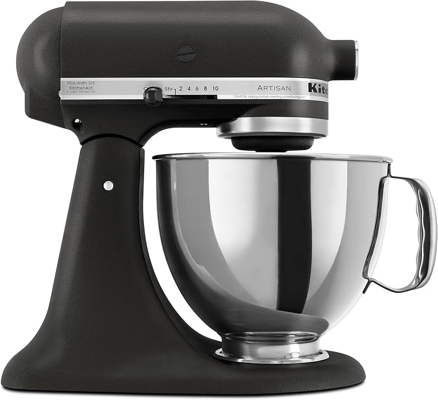 KitchenAid KSM150PSBK Artisan 5 Quart Stand Mixer, Black | Amazon (US)