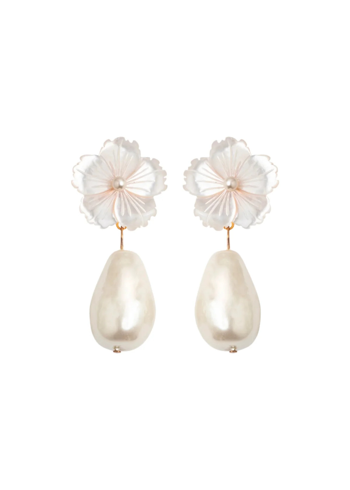 Carlla Earrings in Mother Of Pearl | Over The Moon