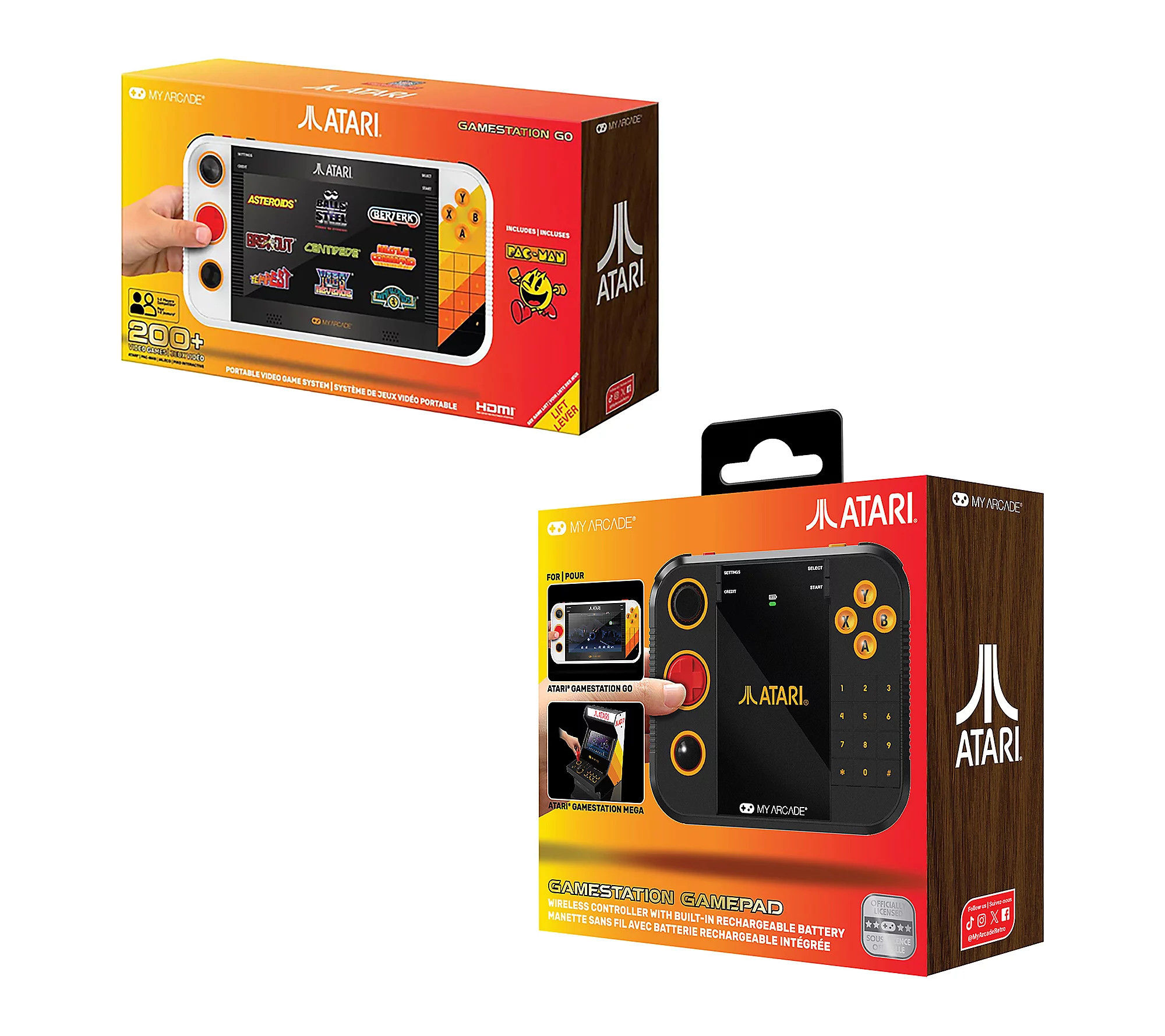 My Arcade Gamestation Go Atari Gaming System with Controller | QVC
