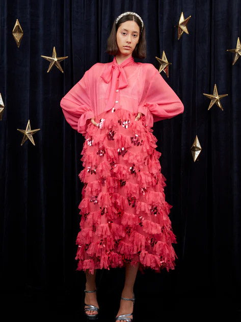 Infinite Ruffle Midi Dress | Sister Jane (UK)