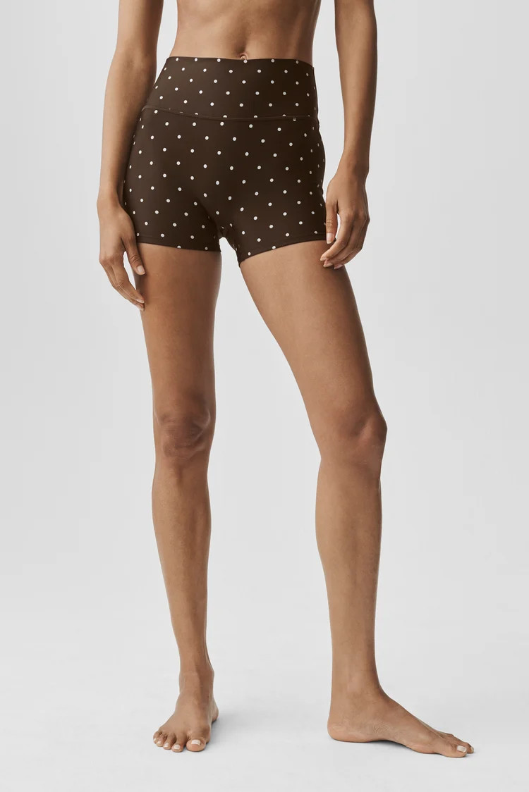 3" Airlift Polka Dot High-Waist Short | Alo Yoga