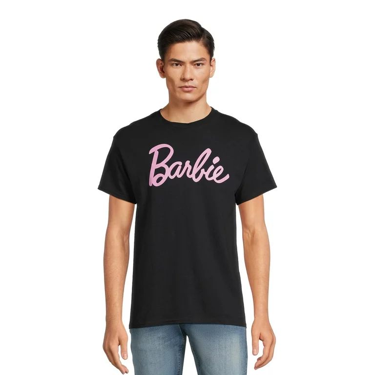 Barbie Men's Logo Graphic Tee with Short Sleeves, Sizes S-3XL | Walmart (US)