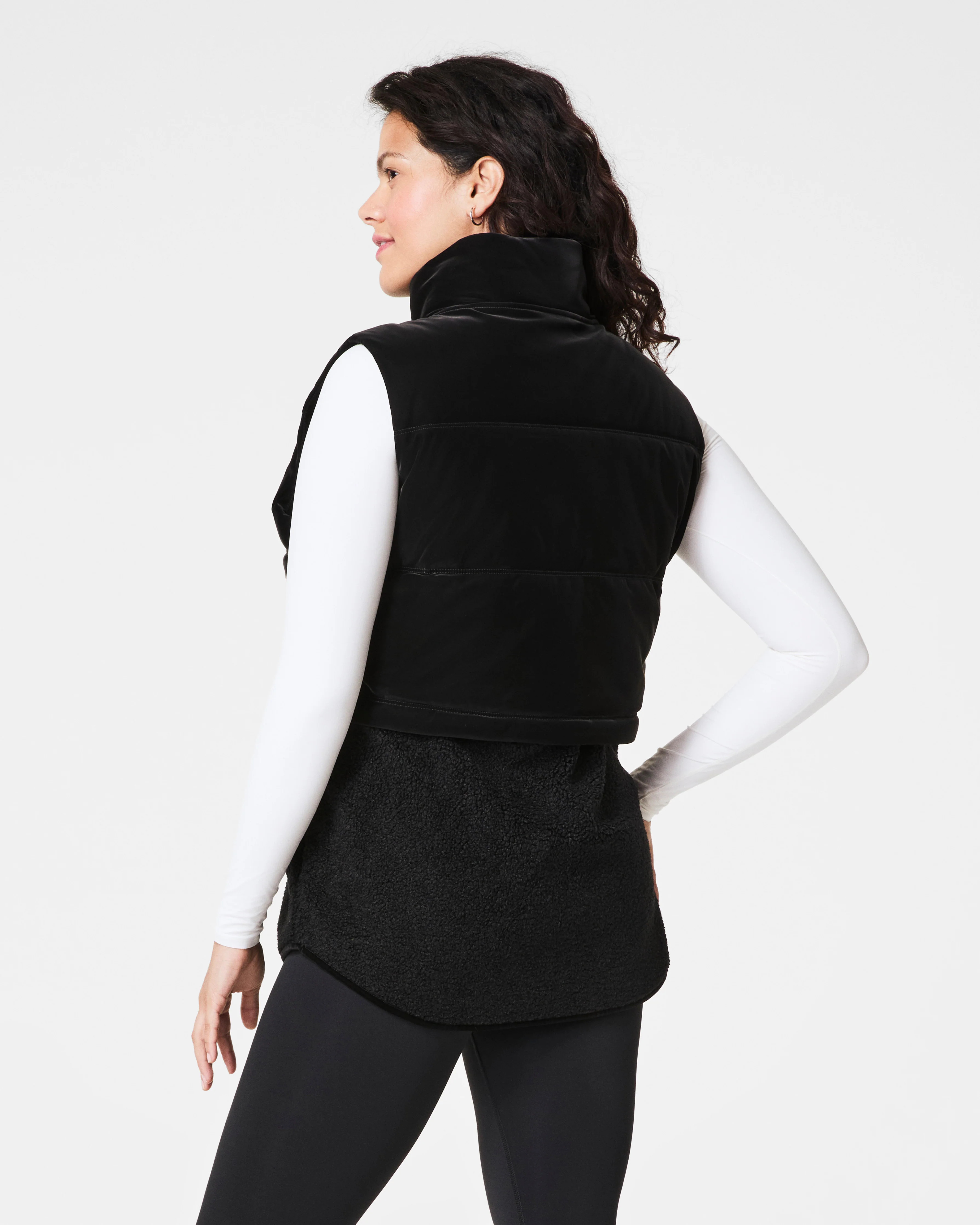 SPANX® Two-In-One Velour Fleece Vest | Spanx