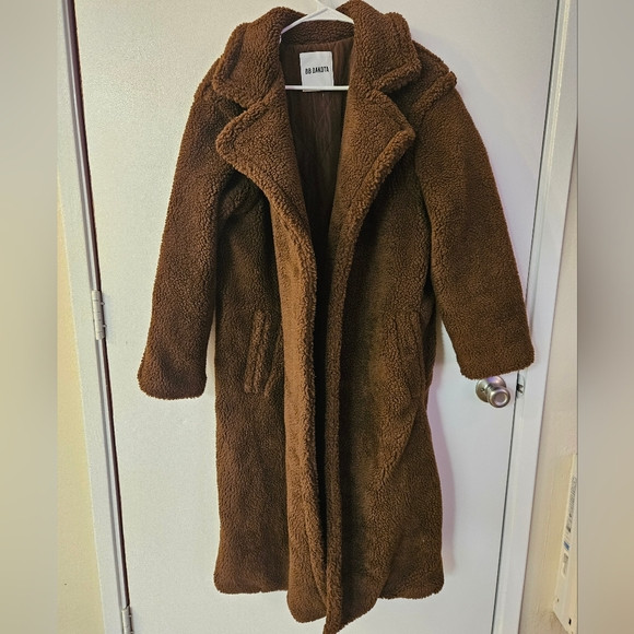 BB Dakota Chocolate Teddy Long Jacket | Poshmark