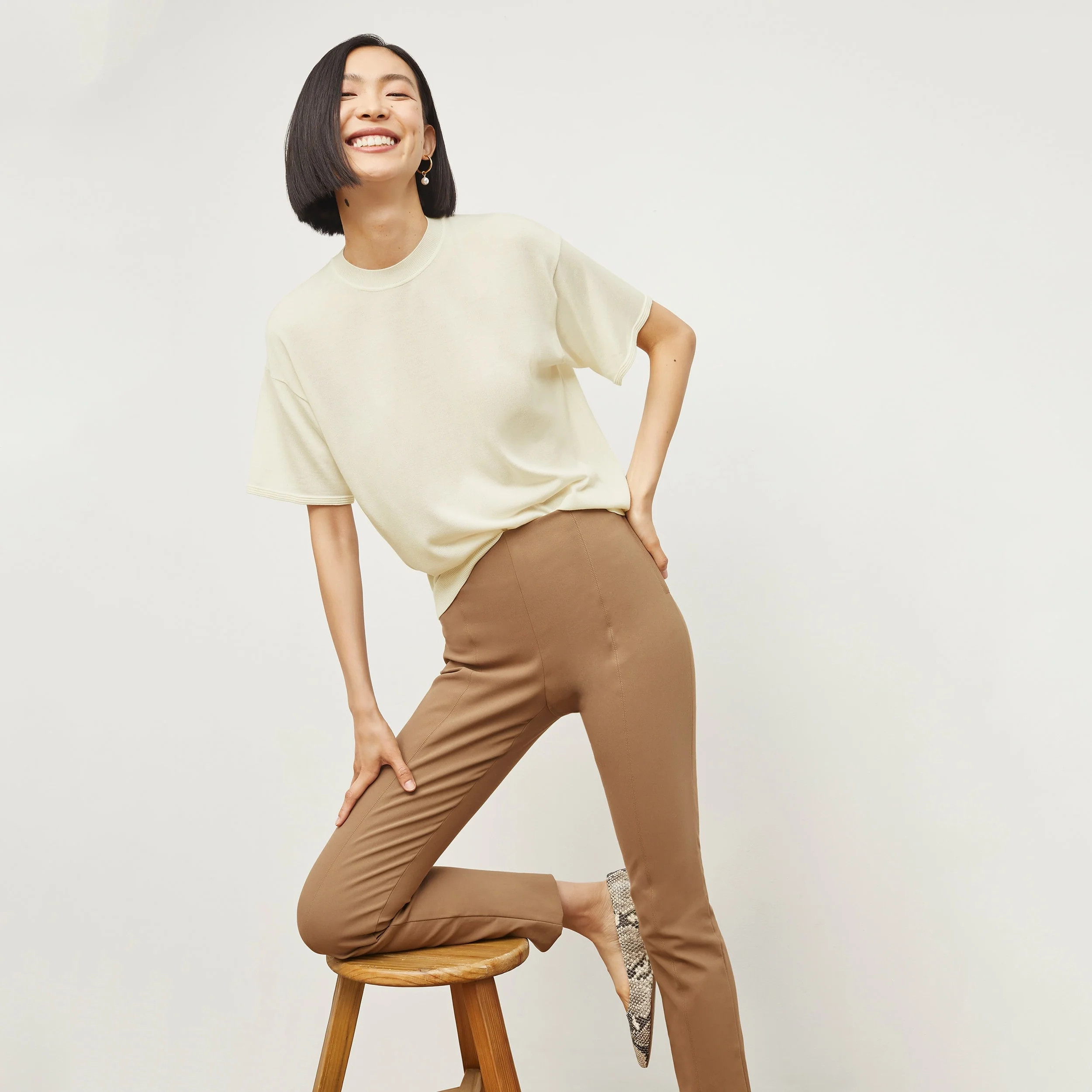 Foster Pant - Everstretch :: Saddle | MM LaFleur