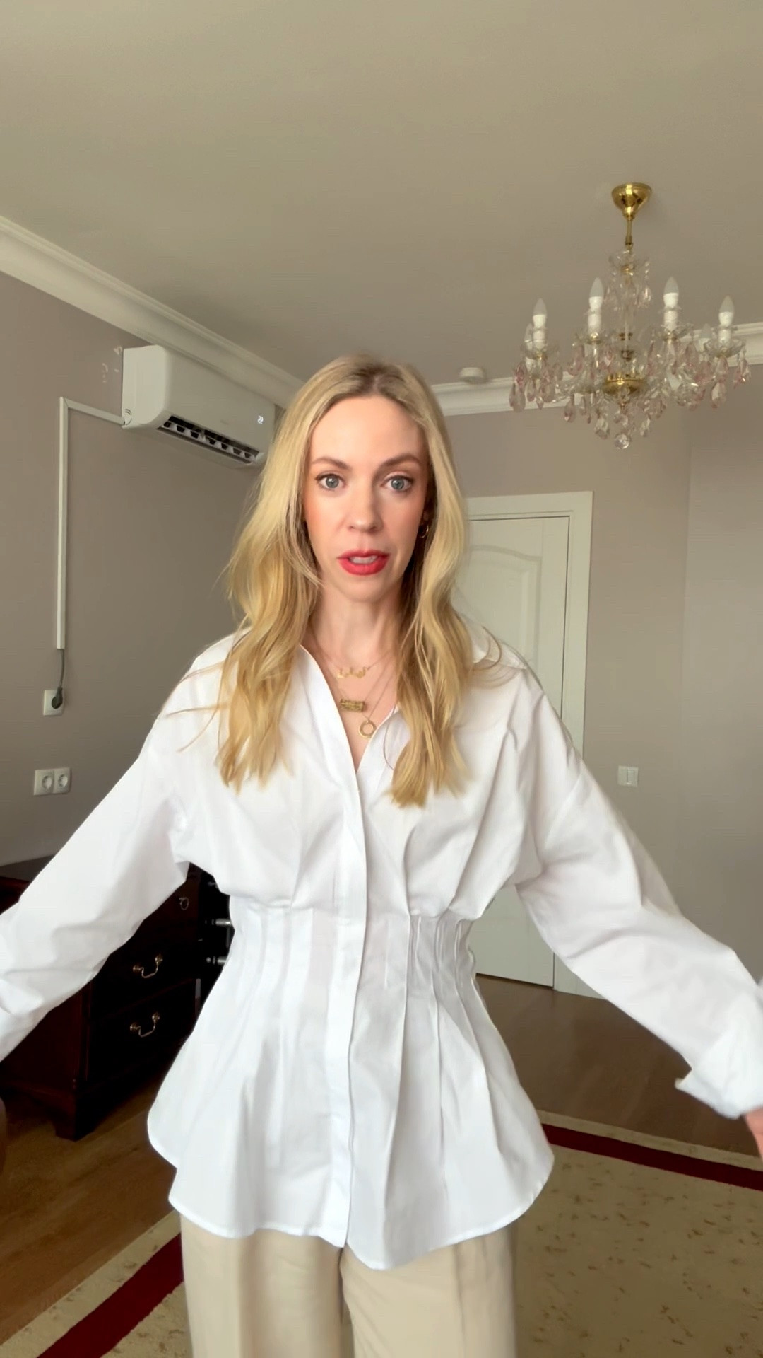 This white button down shirt from @Zara is so chic - love the flattering peplum waist and how you can add a belt. Suede mules are also still in stock and under $100!

#LTKWorkwear #LTKOver40 #LTKgrwm
