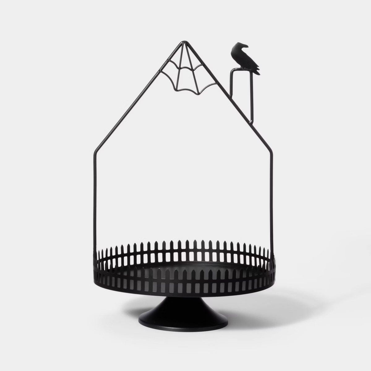 Metal Black Haunted House Halloween Decorative Tray - Hyde & EEK! Boutique™ | Target