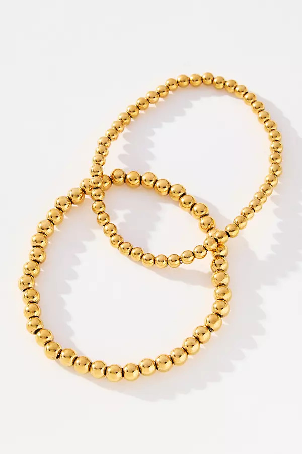 Water-Resistant Beaded Stretch Bracelet | Anthropologie (US)