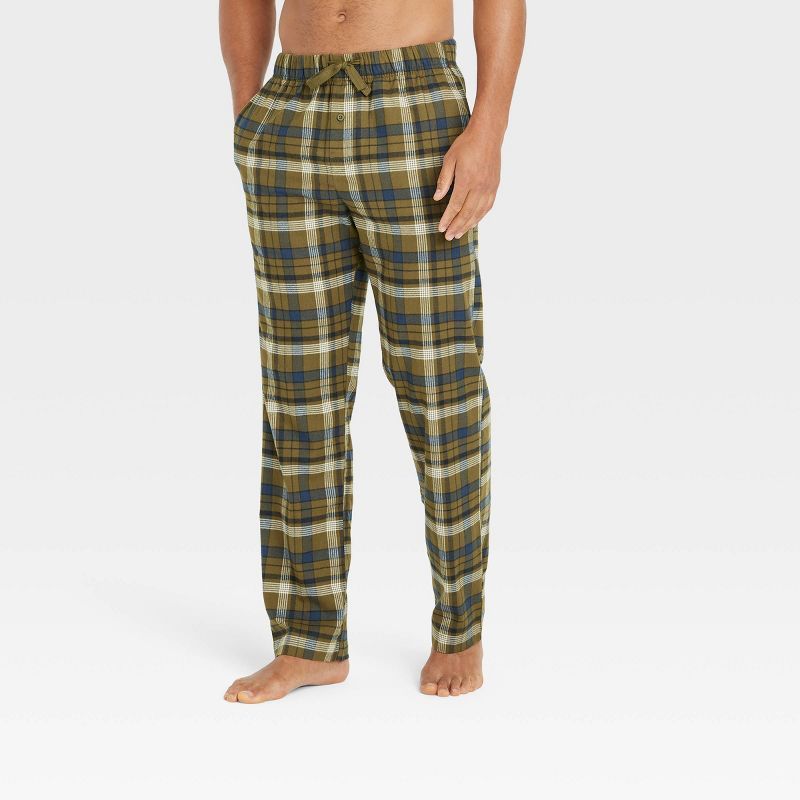 Men's Plaid Flannel Pajama Pants - Goodfellow & Co™ Green | Target