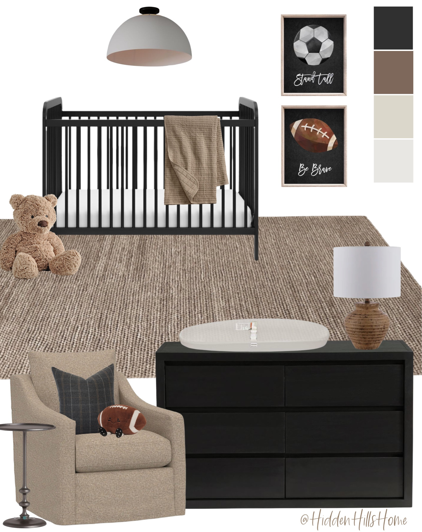 Nursery decor, sports themed nursery mood board, nursery decor ideas, baby boys nursery, crib, glider, sports decor ideas for a nursery #babyboy #nursery

#LTKfamily #LTKbaby #LTKhome