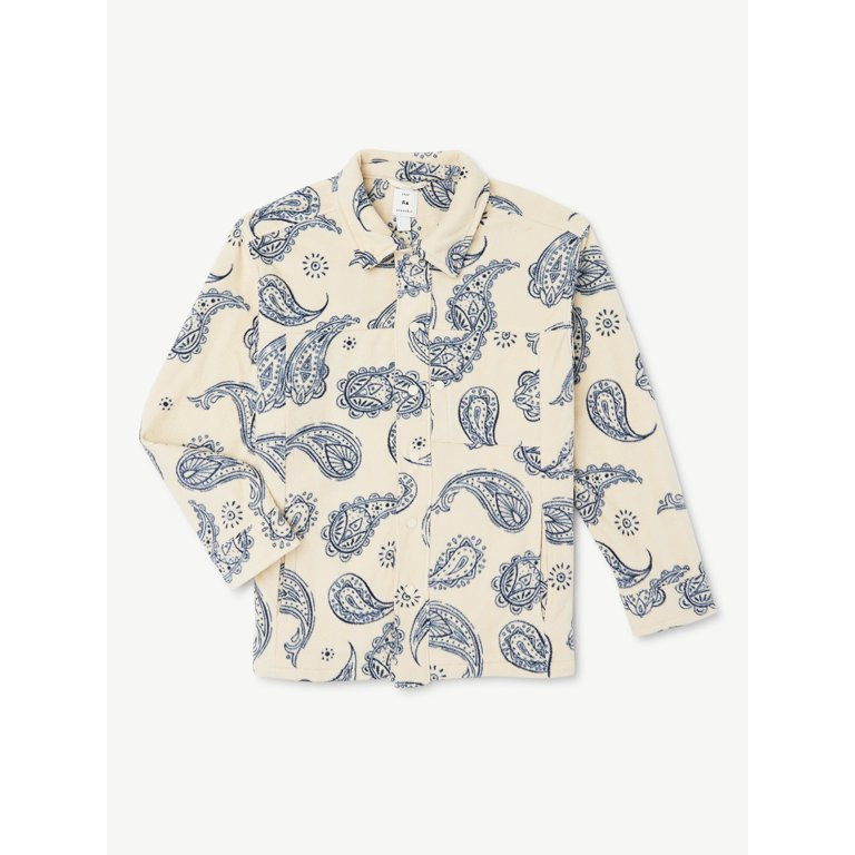 Free Assembly Boys Polar Fleece Shirt Jacket , Sizes 4-18 | Walmart (US)