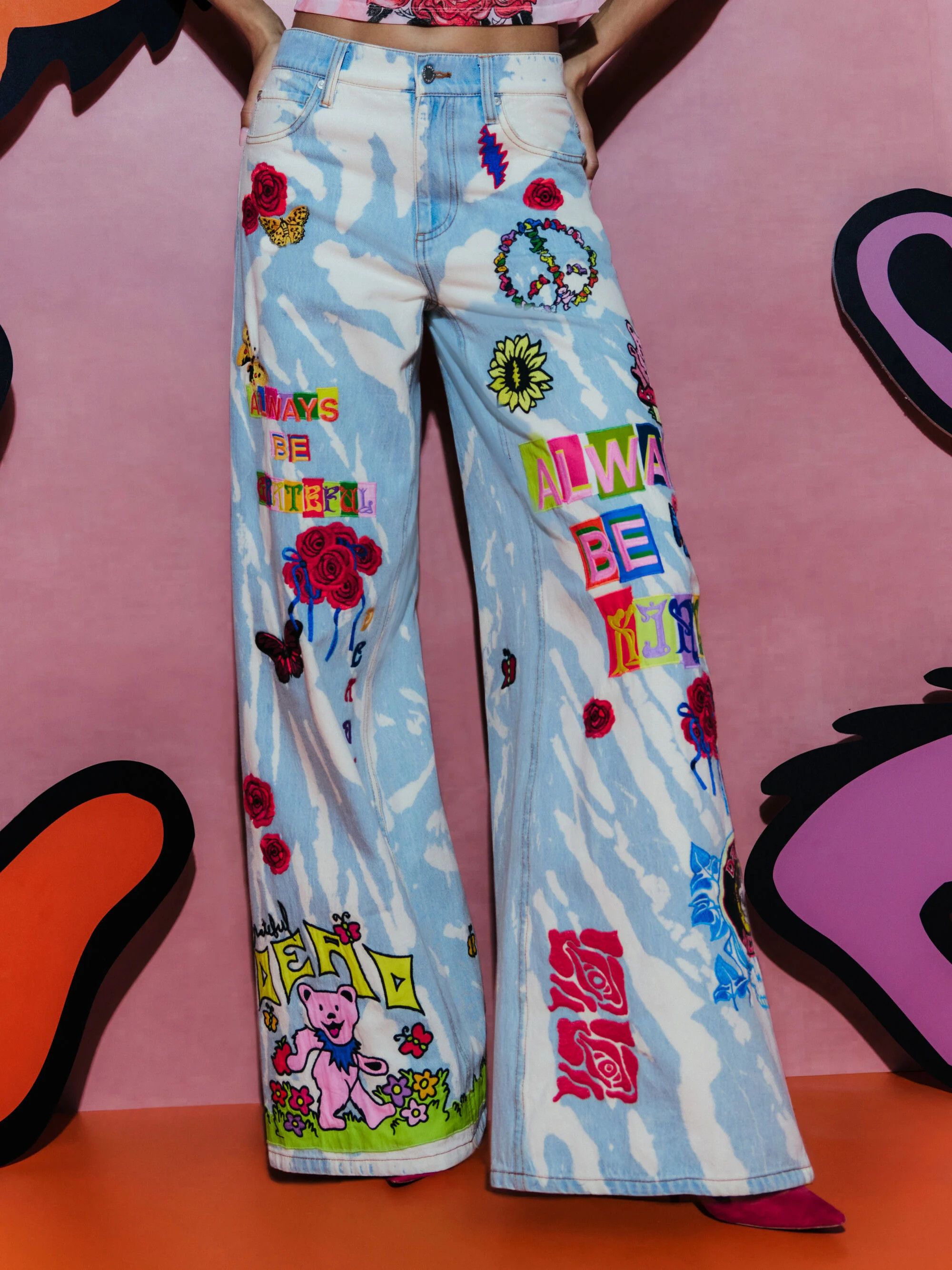 A+O X GRATEFUL DEAD AMAZING JEAN | Alice + Olivia