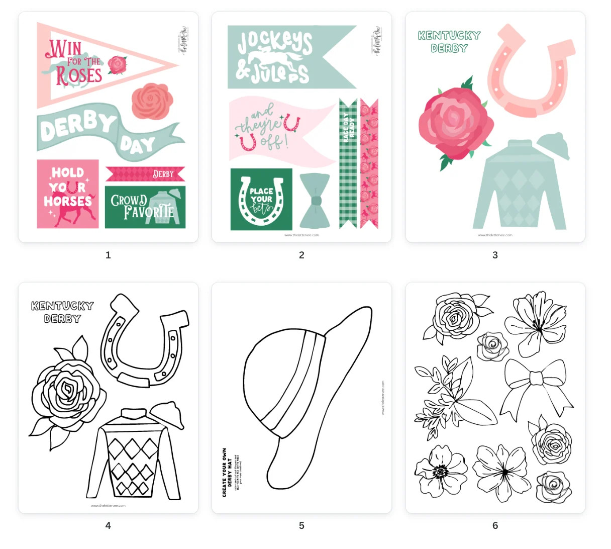 Kentucky Derby | Printable Party | The Letter Vee