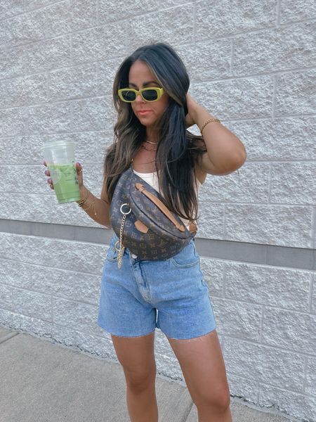 My go to summer outfit 

Denim shorts 
Bodysuits 
Spring outfit 
Spring style 
Louis Vuitton 

#LTKSeasonal #LTKitbag #LTKstyletip