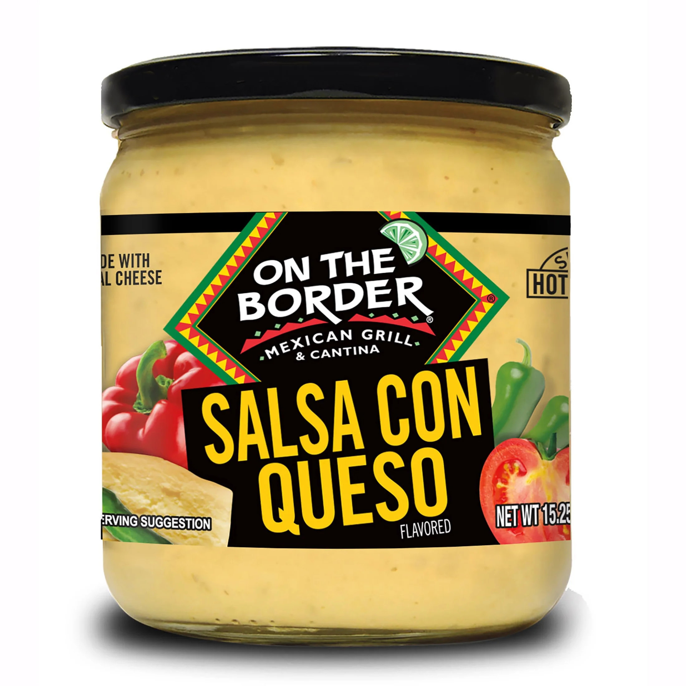 On The Border Salsa Con Queso, 15.25 oz Jar | Walmart (US)