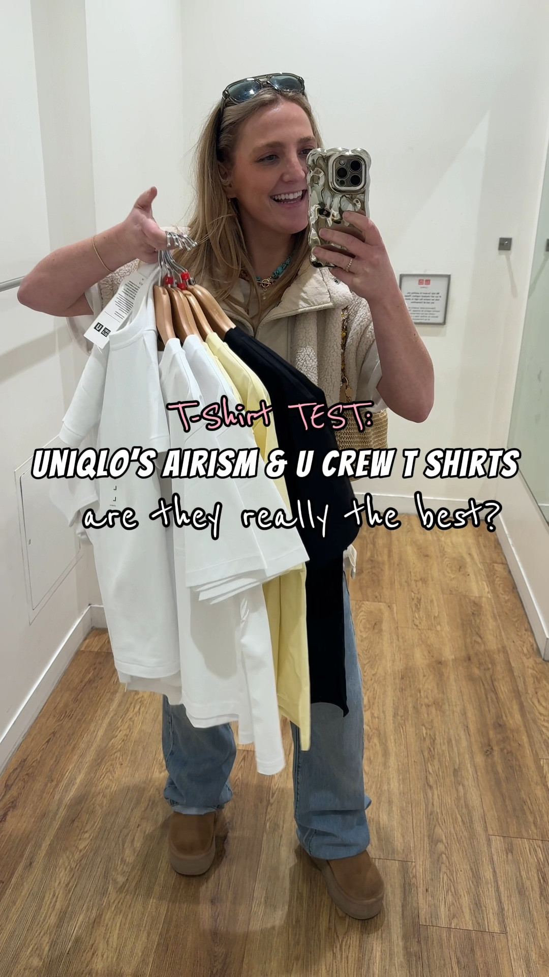 Turns out the Uniqlo airism and u crew tshirts that everyone loves on TikTok really ARE amazing. Can’t recommend enough. I got large in u crew and medium in airism. They’re on sale right now!! 

#LTKfindsunder100 #LTKSeasonal #LTKsalealert