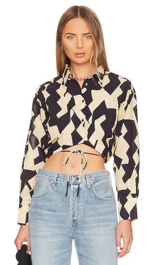 Claude Top in Black Geo | Revolve Clothing (Global)