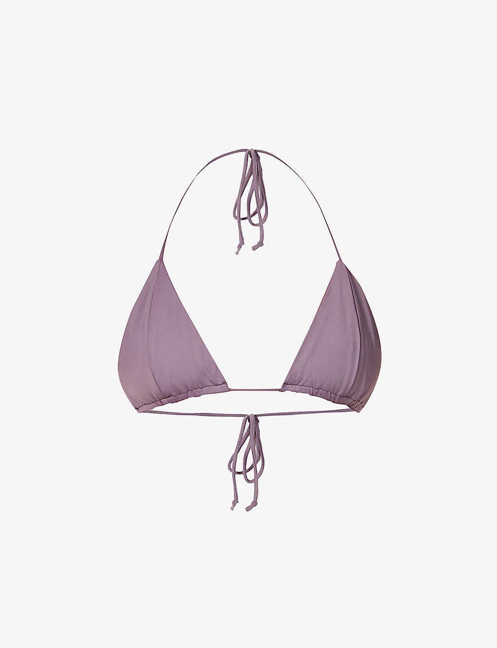 Sofia triangle-cup bikini top | Selfridges