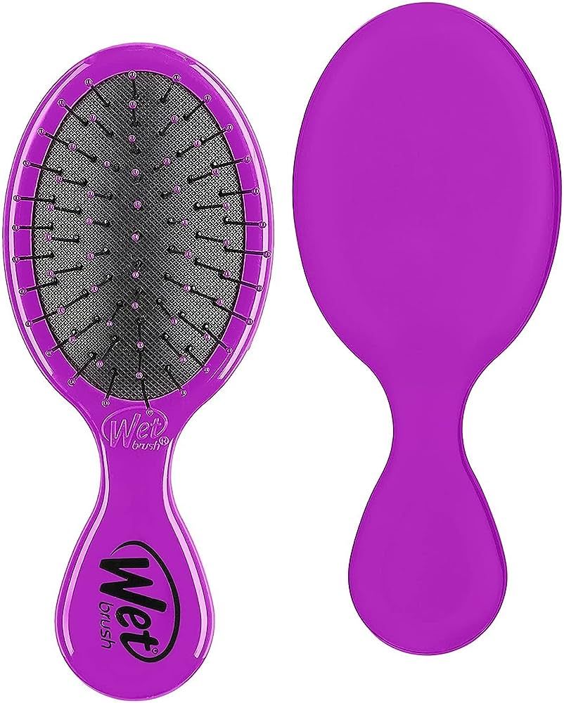 Wet Brush Mini Detangler Hair Brush, Purple - Detangling Travel Hair Brush - Ultra-Soft IntelliFl... | Amazon (US)